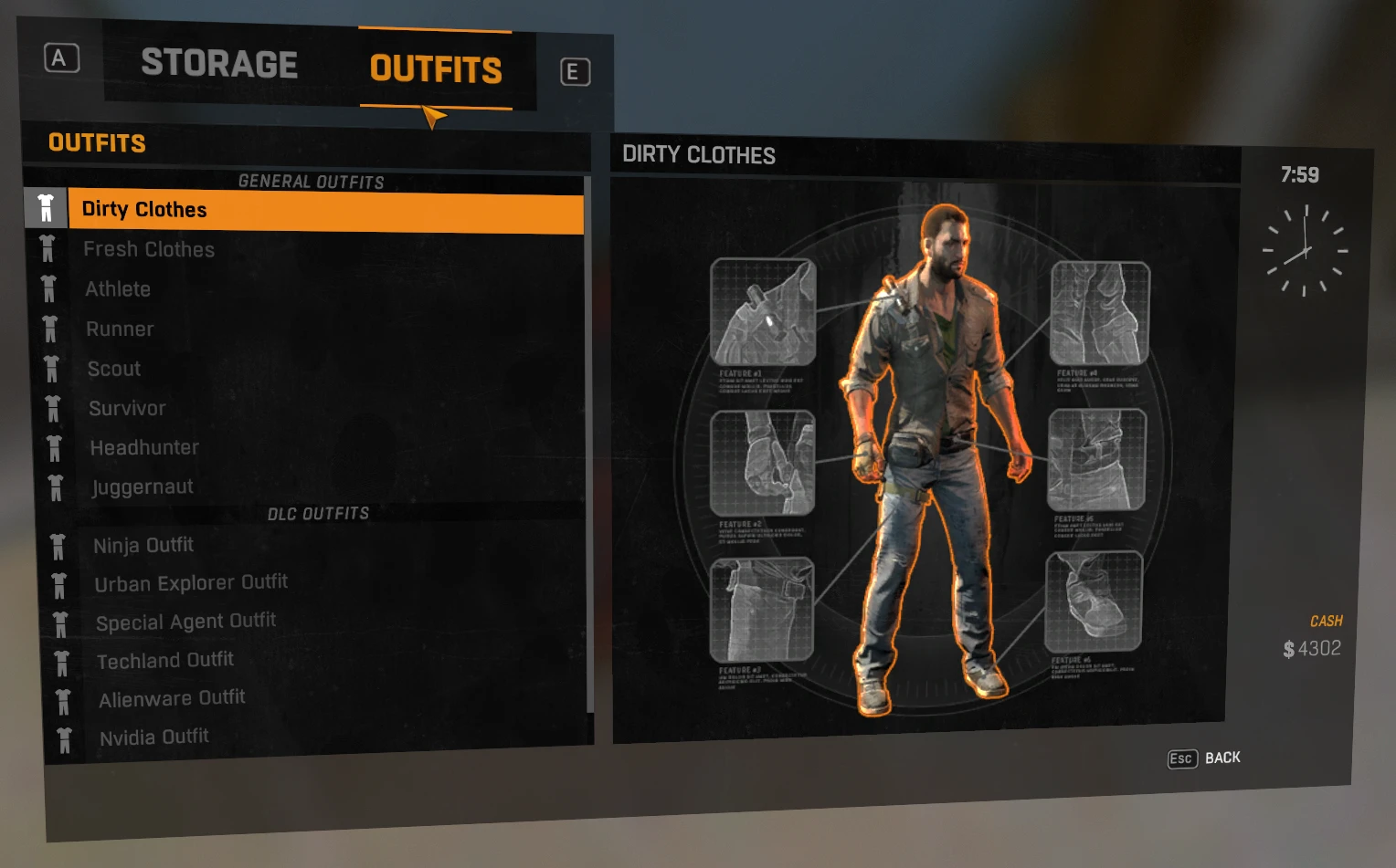 Dying Light: Unlocker (Dirty Clothes Unlocked / Разблокировка грязной одежды)