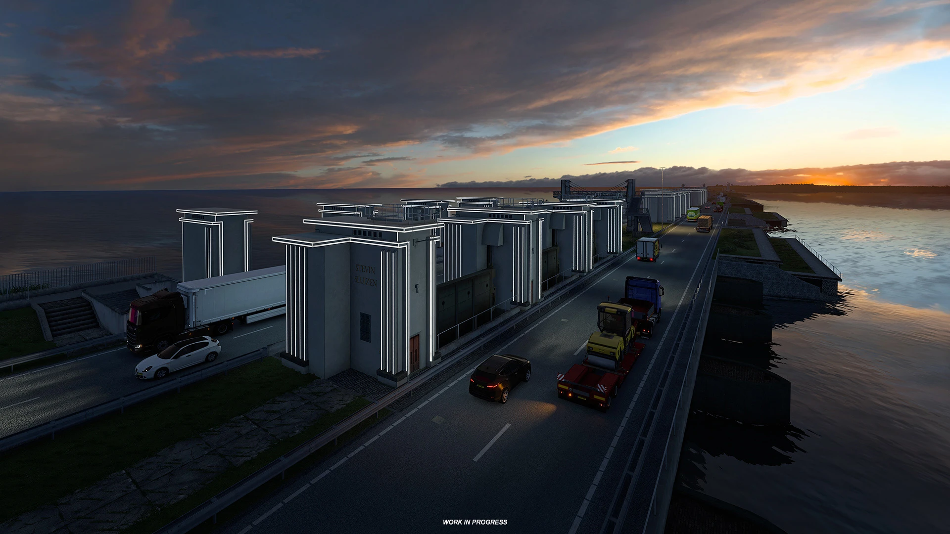 Разработчики SCS Software показали водоемы из проекта Переработка Бенилюкса для Euro Truck Simulator 2