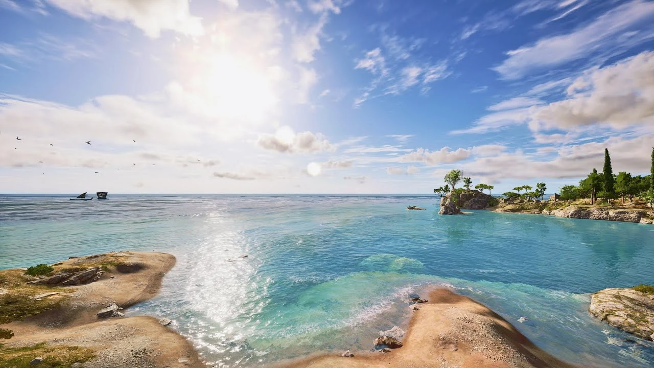 Assassin's Creed: Odyssey в 8K, работающая на NVIDIA RTX 3090 с эффектами ReShade Ray Tracing, выглядит впечатляюще