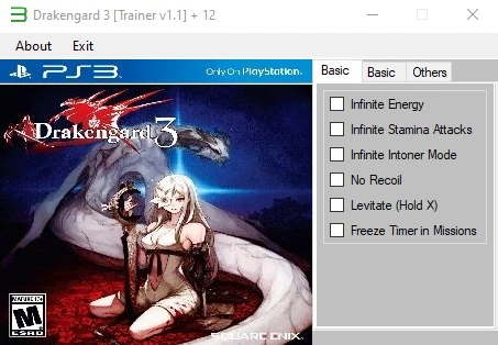 Drakengard 3: Трейнер/Trainer (+12) [1.1] {Hyper Cheats}
