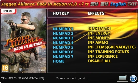 Jagged Alliance - Back in Action: Трейнер/Trainer (+7) [1.0] {FLiNG}