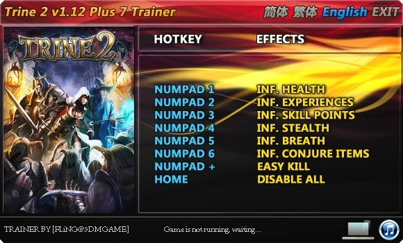 Trine 2: Трейнер/Trainer (+7) [1.12] {FLiNG}