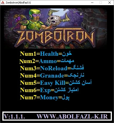 Zombotron: Трейнер/Trainer (+7) [1.1.1] {Abolfazl.k}