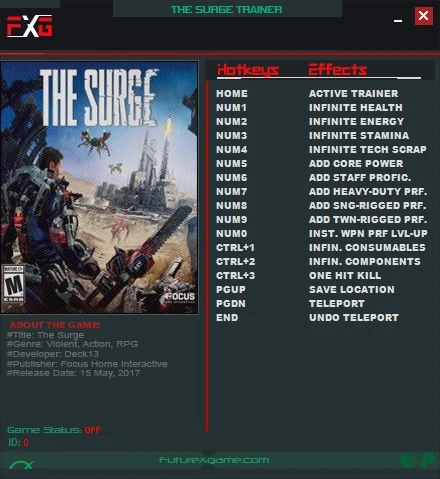 The Surge: Трейнер/Trainer (+14) [Update 8] {FutureX}