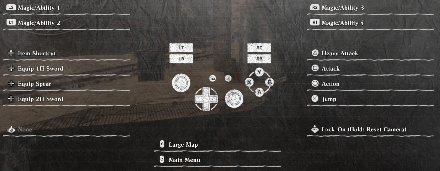 NieR: Replicant "Кнопки PlayStation"