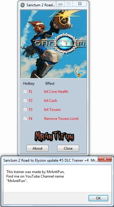 Sanctum 2: Трейнер/Trainer (+4) [Update 5 + DLC] {MrAntiFun}