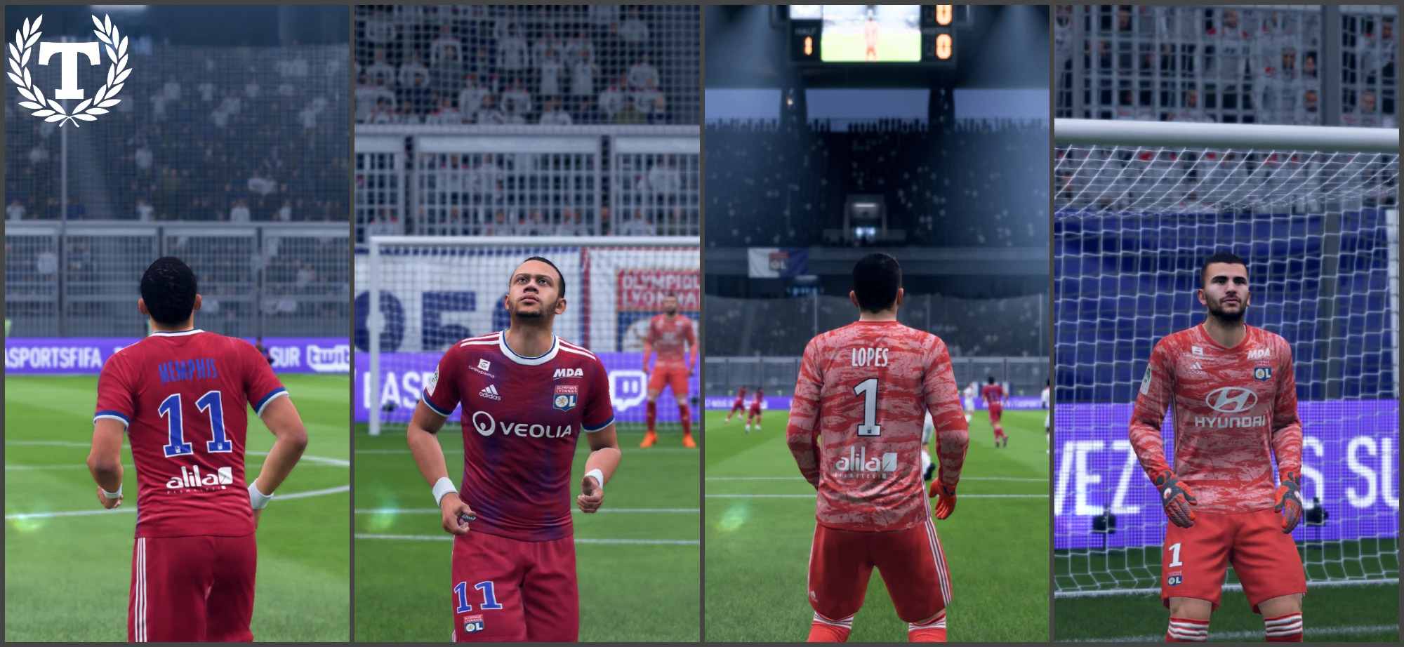 FIFA 19 "Olympique Lyonnais Third and GK Kits 19\20"