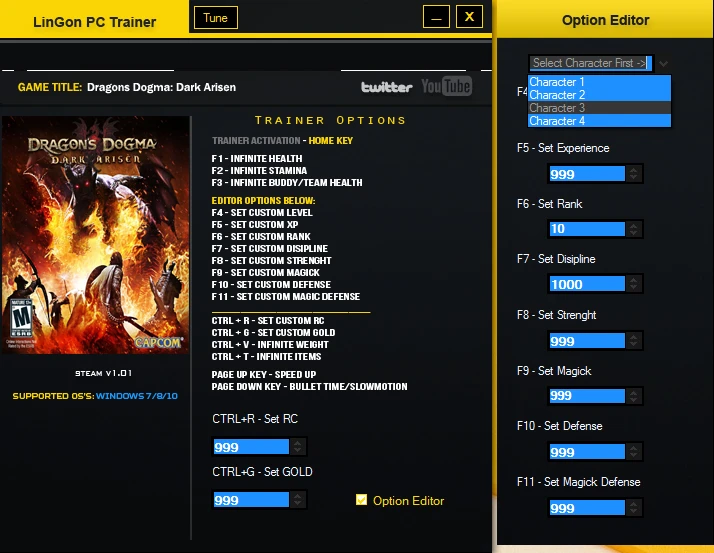 Dragon's Dogma: Dark Arisen: Трейнер/Trainer (+17) [1.01] {LinGon}