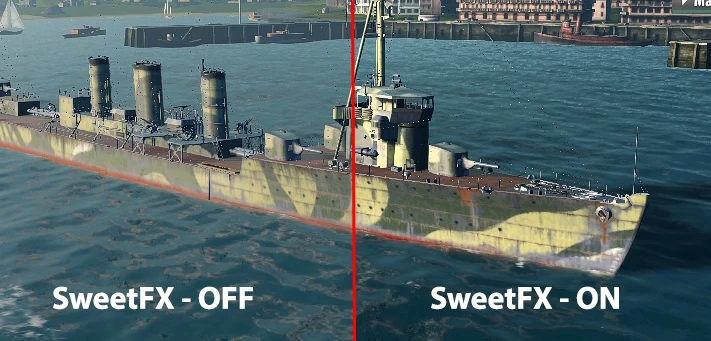World of Warships "[0.4.0] SweetFX - Улучшенные текстуры"