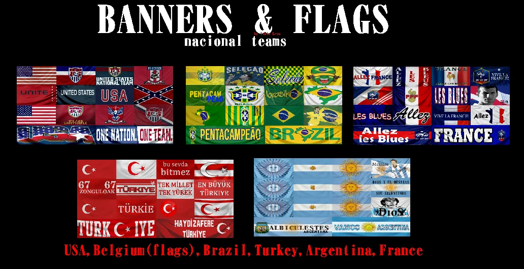 FIFA 16 "Internacional teams banners & flags"