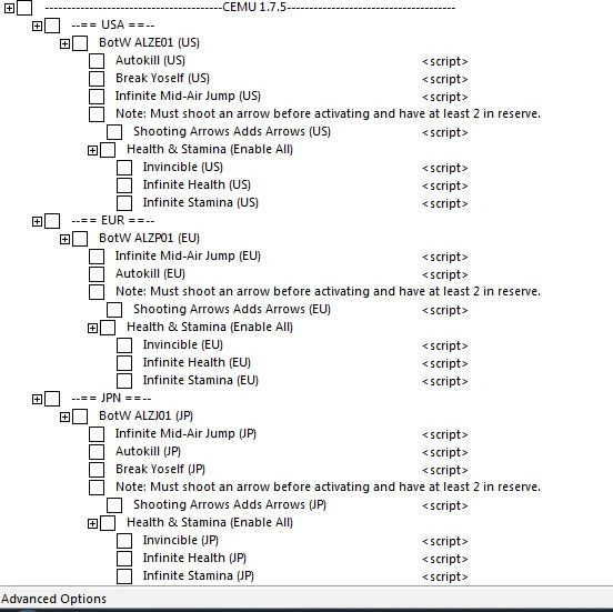 Legend of Zelda: Breath of the Wild: Таблица для Cheat Engine