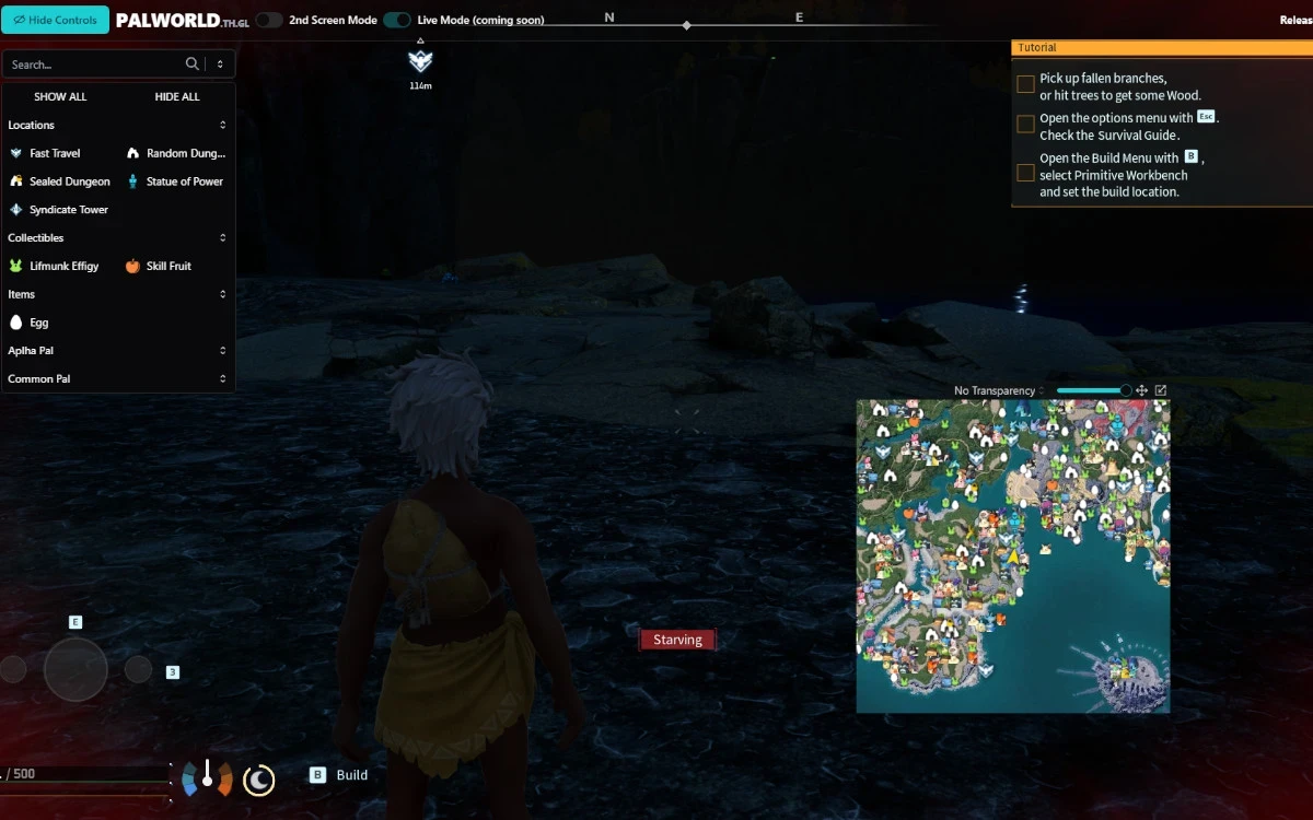 Palworld "Интерактивная карта"