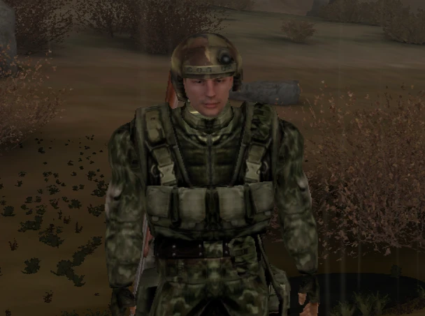 S.T.A.L.K.E.R.: Call of Pripyat "Майор Дегтярёв в зелёном бронежилете"