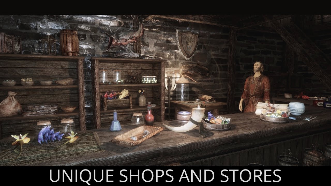 Магазин скайрим. Торговая Лавка скайрим. Unique shops and Stores Skyrim. Торговая Лавка Люцианы скайрим. Игры где у тебя есть торговая Лавка.