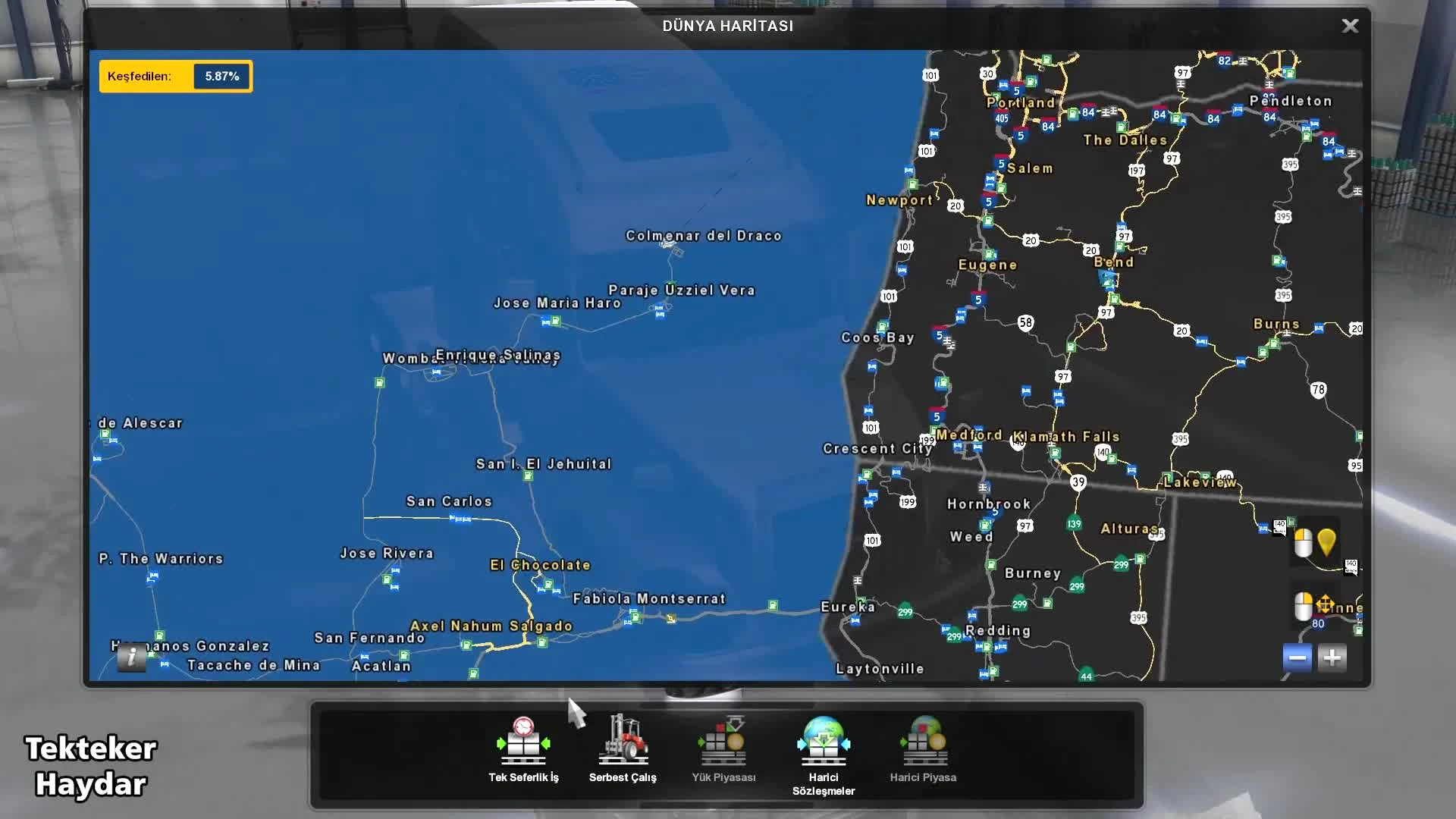 American Truck Simulator 1.36 Open Beta Сочетание карт 7-и карт