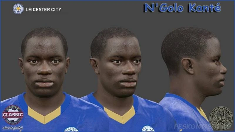 Pro Evolution Soccer 2016 "Лицо игрока "Лестера" Н'Голо Канте"