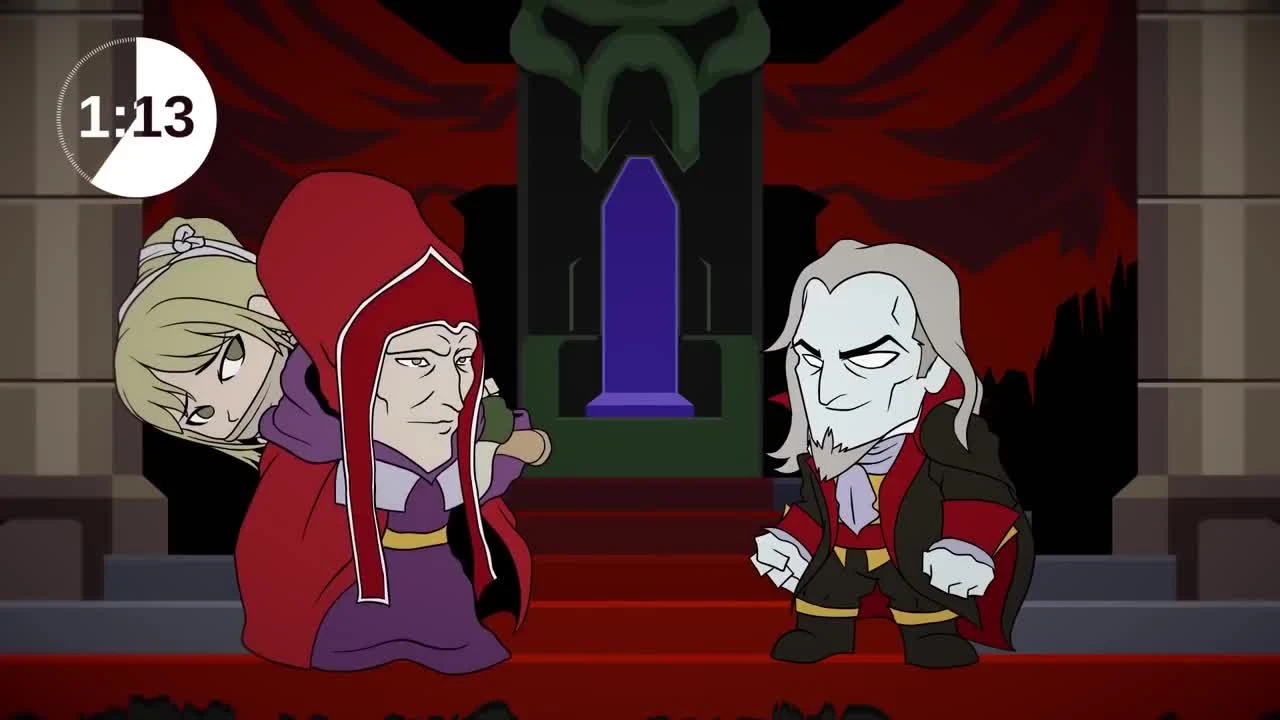 История Castlevania за 3 Минуты