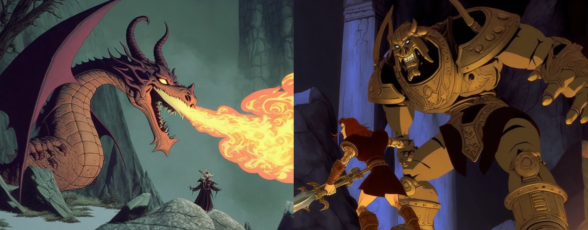 Вот так бы выглядел Скайрим, если бы был мультфильмом Disney конца прошлого столетия