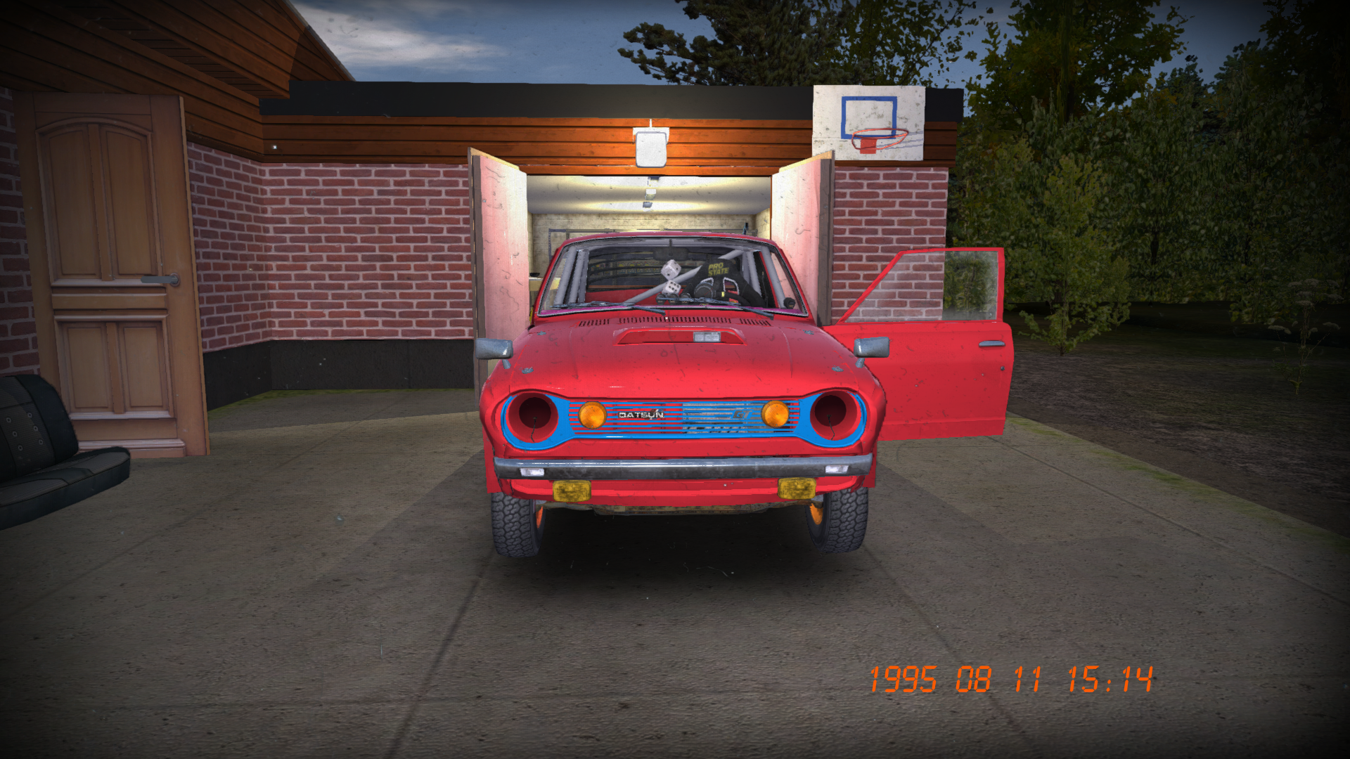 My Summer Car "Сохранение - Красная сатсума без номеров и фар"