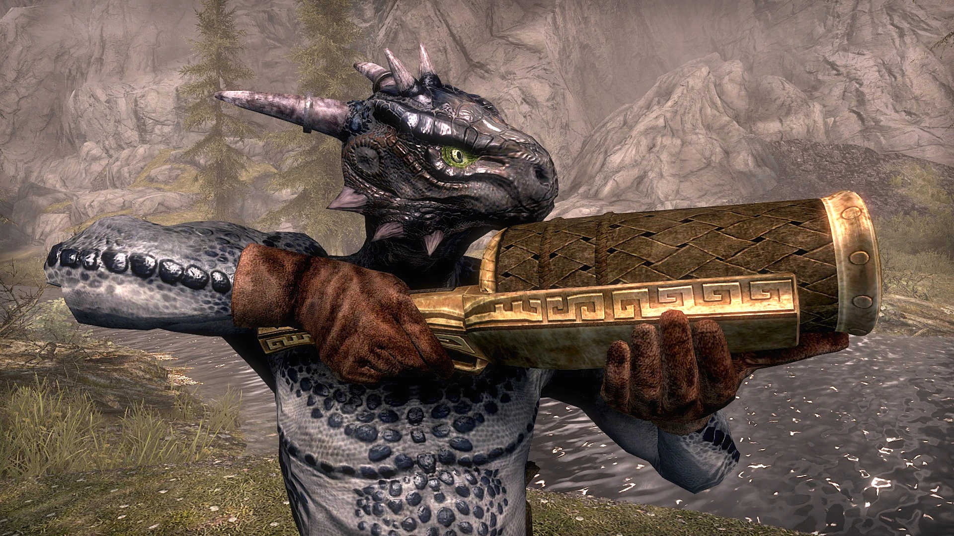 Skyrim SE "Двемерская ручная пушка"