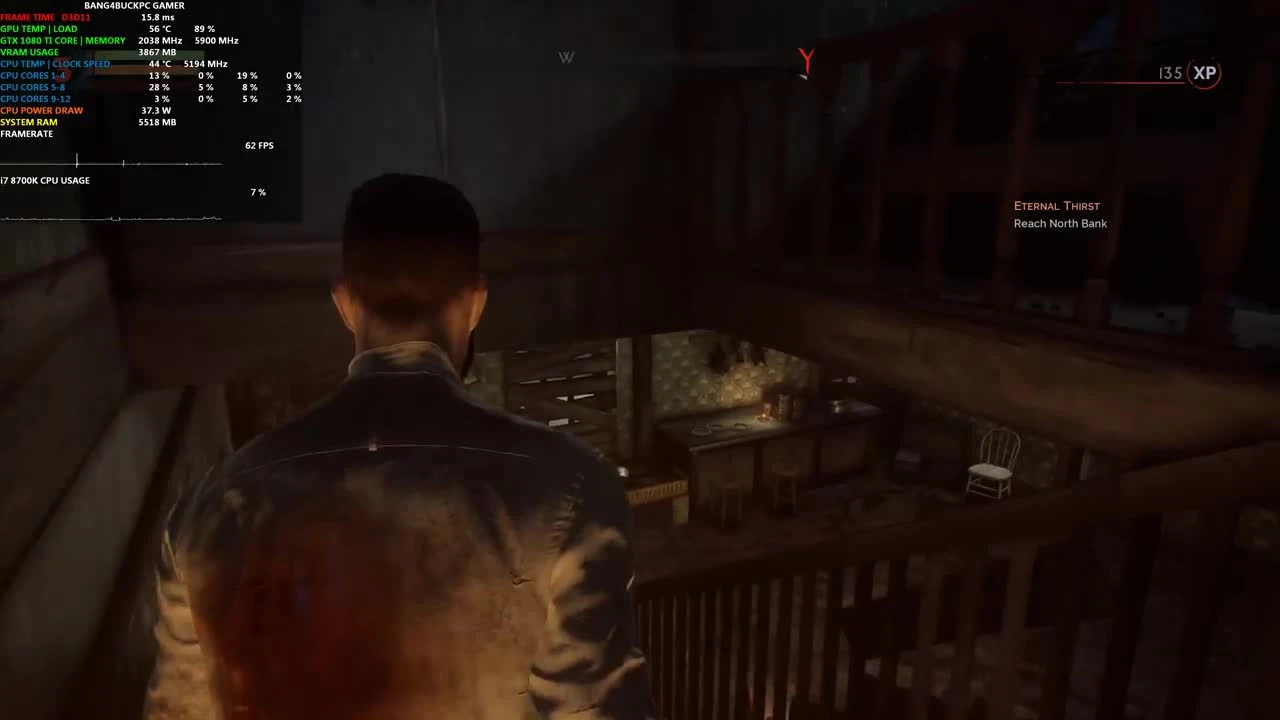 Vampyr - Максимальные настройки 4K | GTX 1080 Ti | i7 8700K 5.2GHz