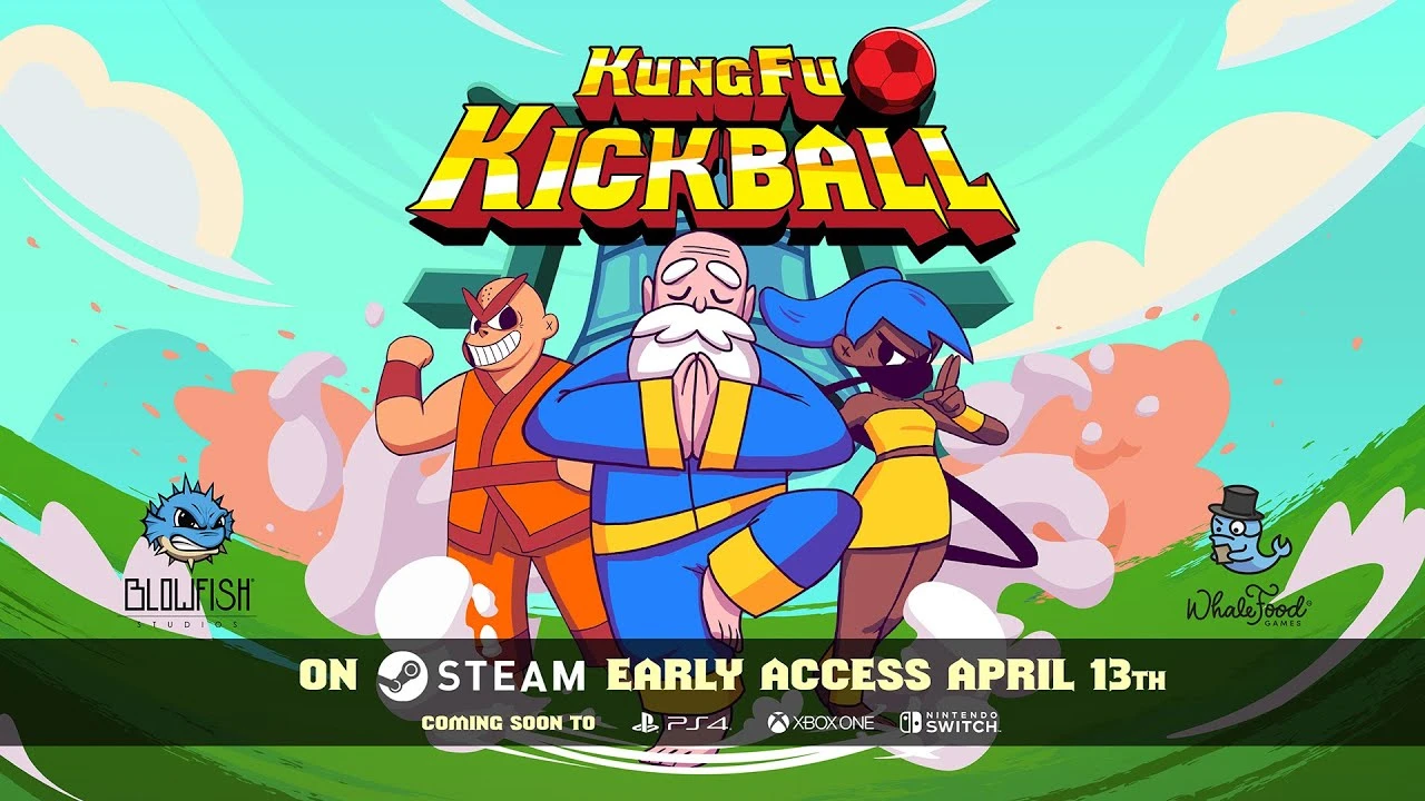 Командный спортивный платформер KungFu Kickball появится в раннем доступе Steam 13 апреля