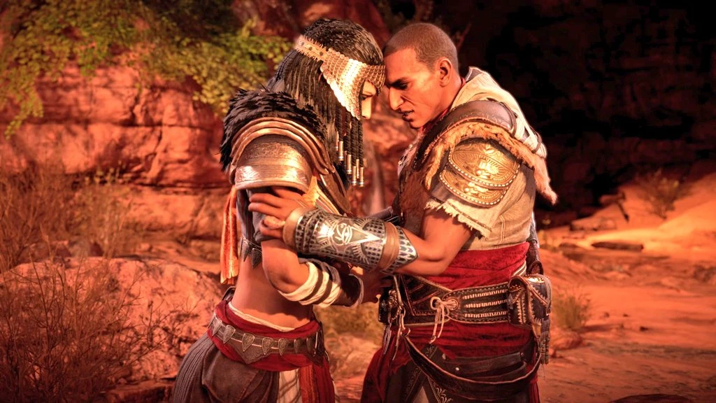 Актёры Assassin's Creed Origins вернулись в студию - фанаты обсуждают возможное продолжение истории Байека и Айи