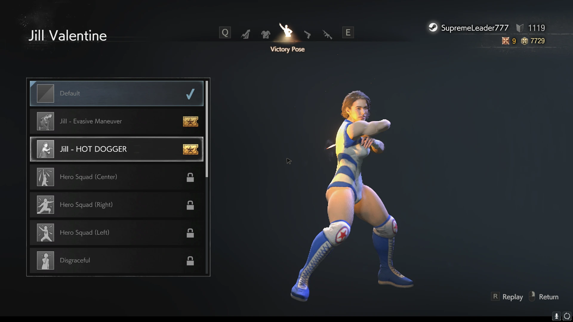 Resident Evil Re:Verse "Джилл рестлерша"