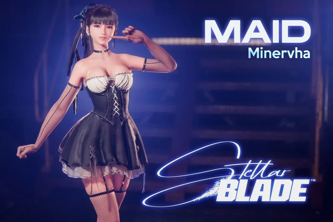 Stellar Blade "Ева в сексуальном костюме горничной" {Minervha}