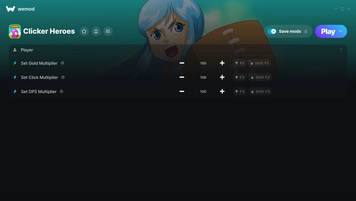 Clicker Heroes "Трейнер +3" [UPD: 29.06.2025] {MrAntiFun / WeMod}