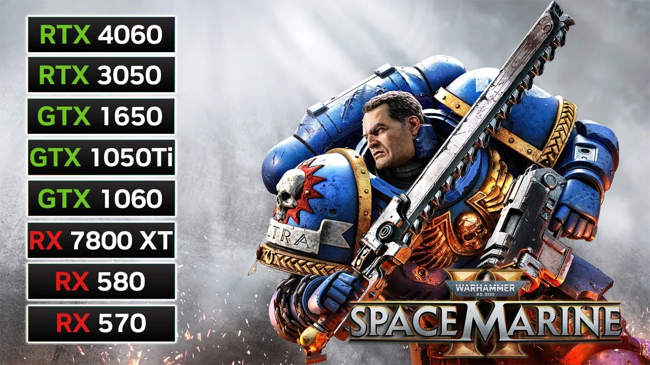 Тест производительности 8 видеокарт в Warhammer 40,000: Space Marine 2