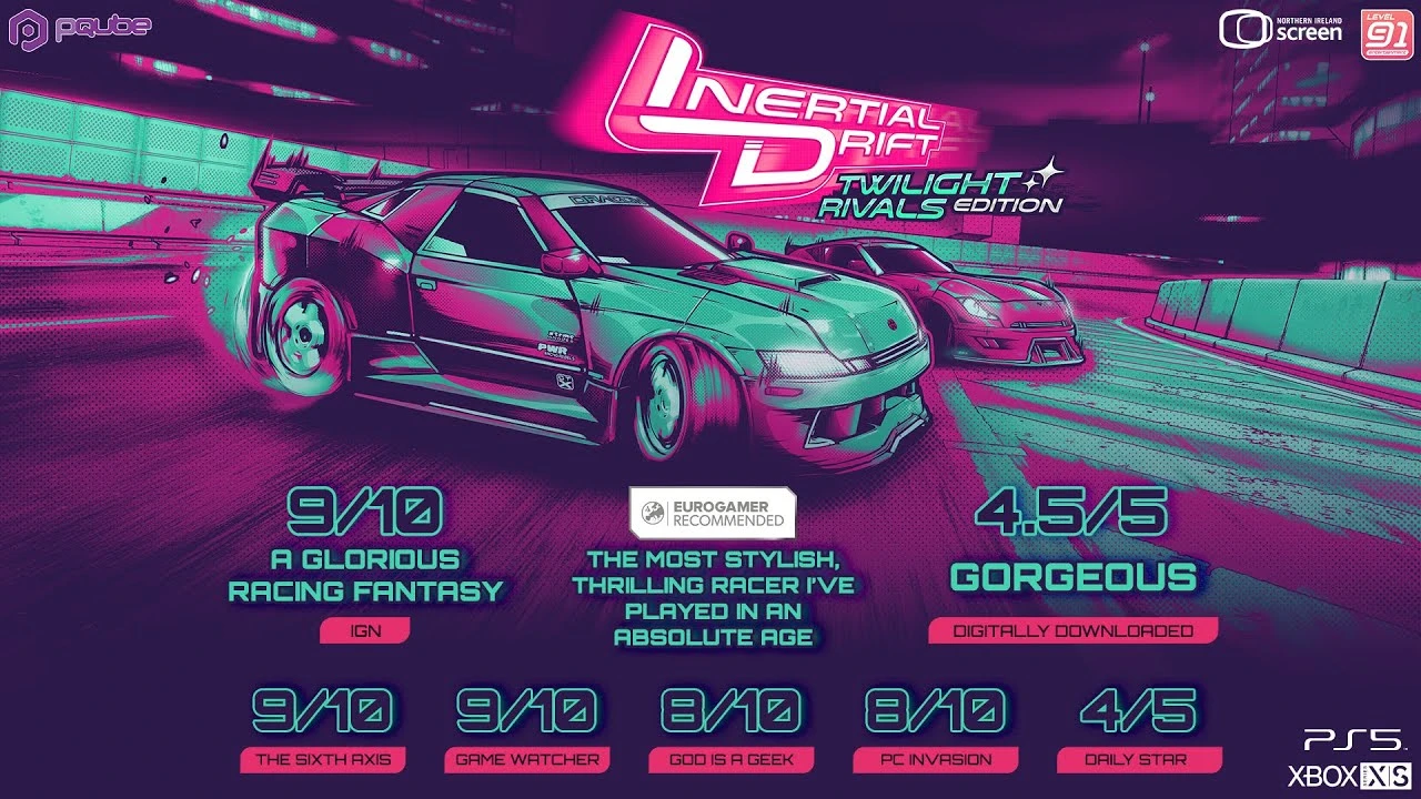 Аркадная гонка Inertial Drift: Twilight Rivals Edition стала доступна для PlayStation 5 и Xbox Series X|S