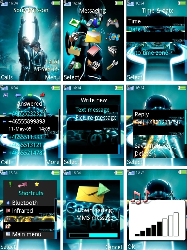 TRON Evolution "Тема 240x320 SE"