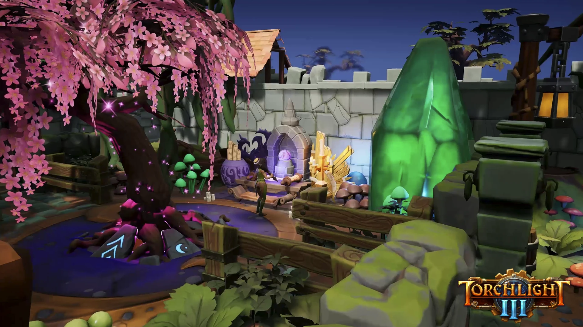 Скриншоты системы крепостей в Torchlight 3