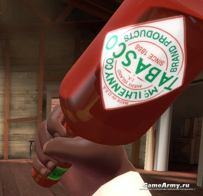 Team Fortress 2 "Ninjasushis tabasco bottle"