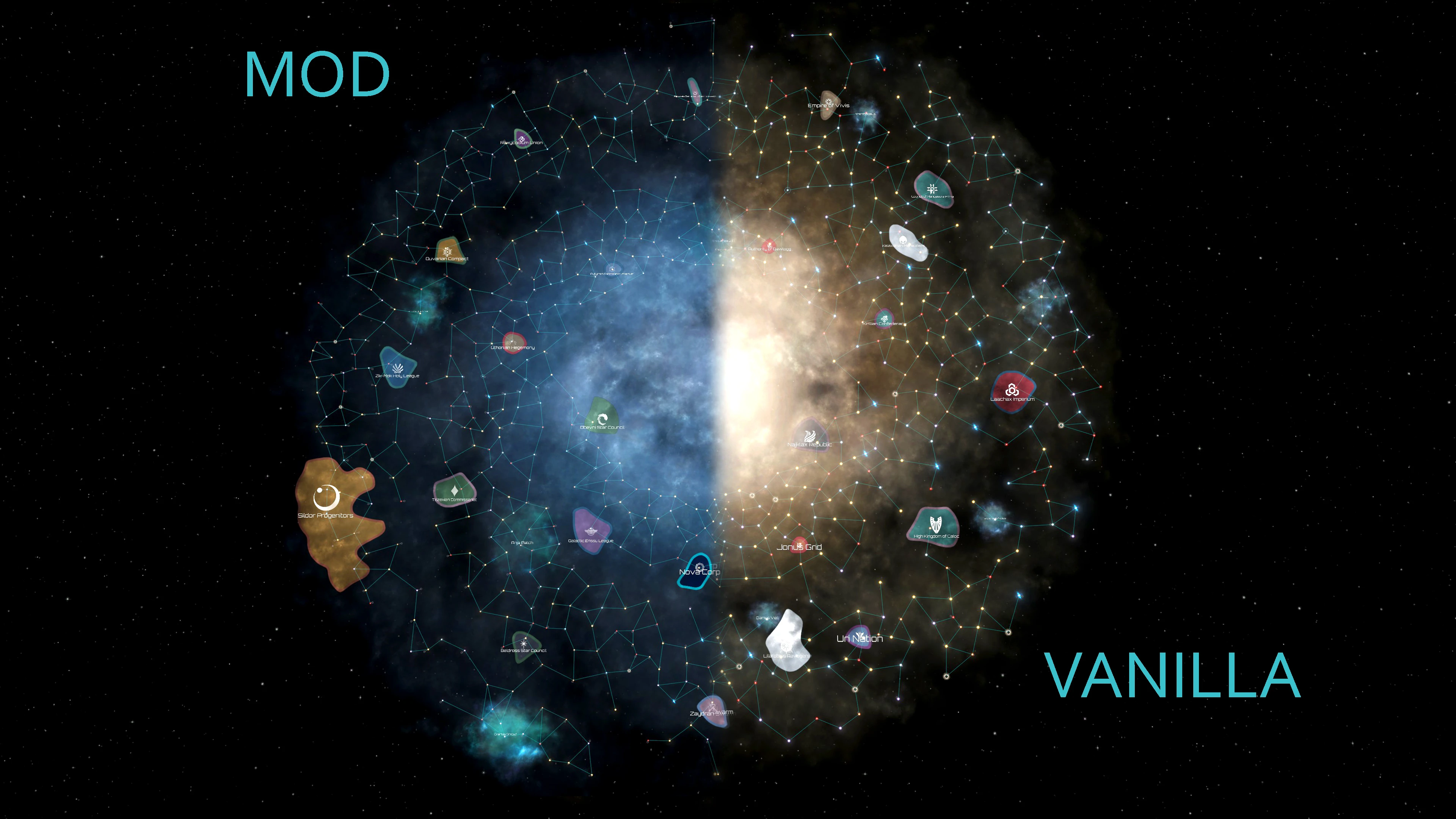 Stellaris "!! K !! - Realistic Galaxy Map"