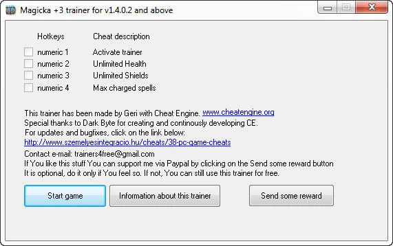 Magicka: Трейнер (+3) [1.4.0.2] {Geri}