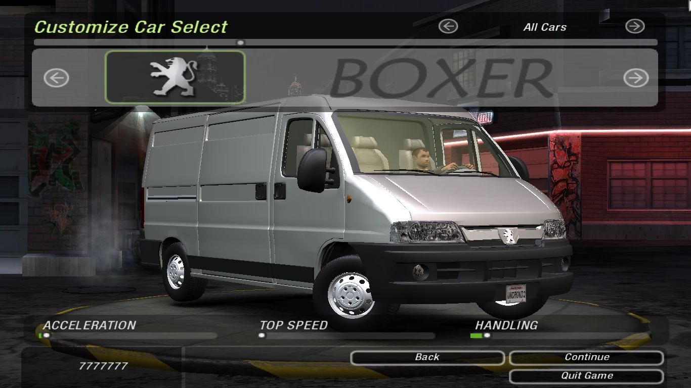 NFS Underground 2 "Peugeot Boxer / Citroen Jumper / Fiat Ducato"