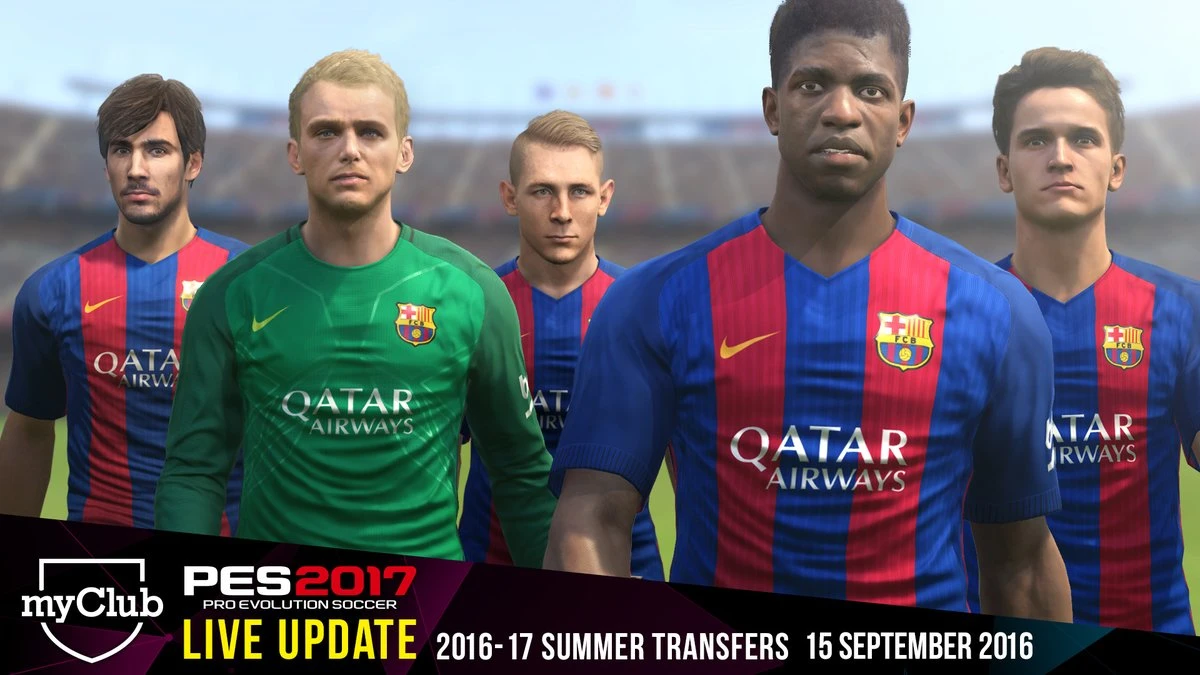 Официальное обновление DLC для PES 2017 выйдет 15 сентября