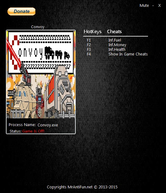 Convoy: Трейнер/Trainer (+4) [1.1.4] {MrAntiFun}