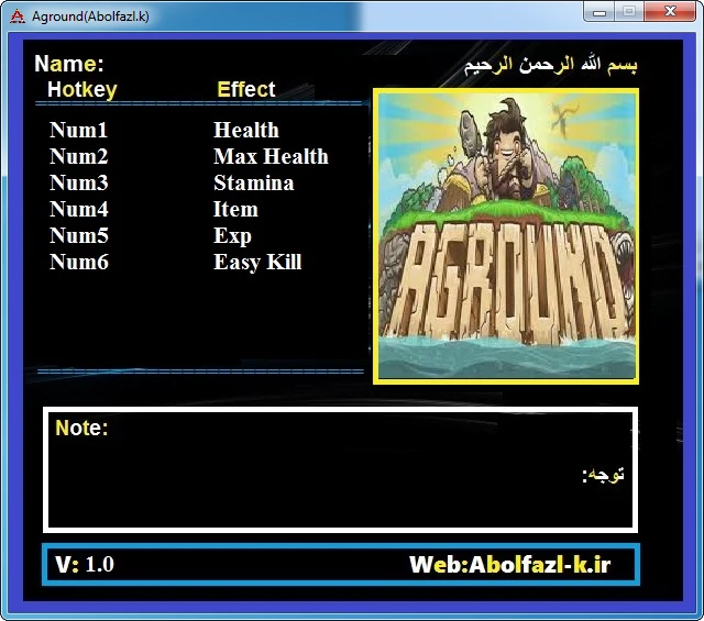 Aground: Трейнер/Trainer (+6) [1.0] {Abolfazl.k}