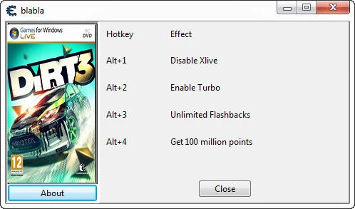 DiRT 3: Трейнер (+3) [1.0] {Geri}