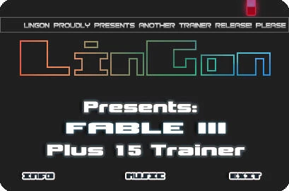 Fable 3: Трейнер (+15) [All Versions - Update 3] {LinGon}