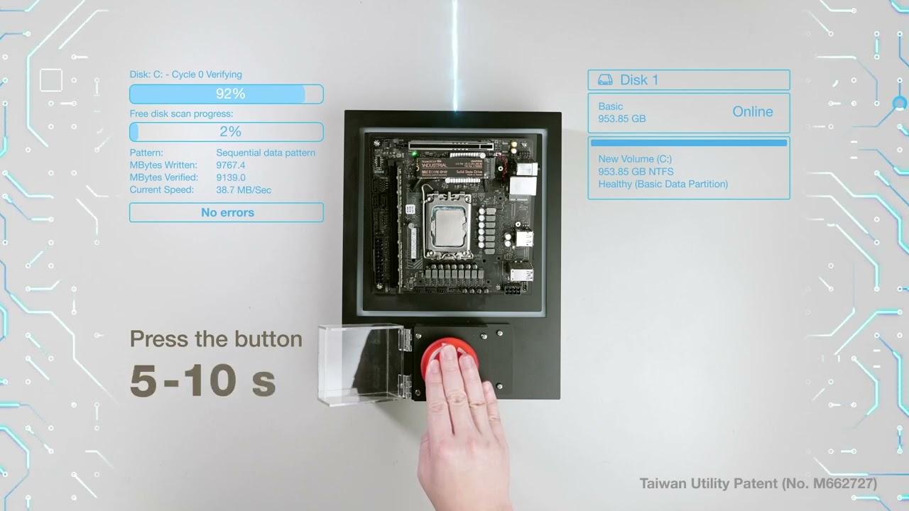 TeamGroup представляет самоуничтожающийся SSD P250Q M.2 NVMe с красной кнопкой для мгновенного удаления данных