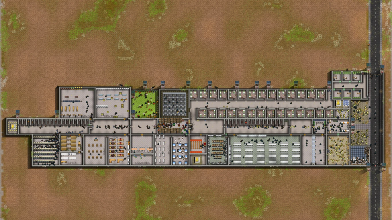 Prison Architect "NO EXITv1-Попробуй сбежать."