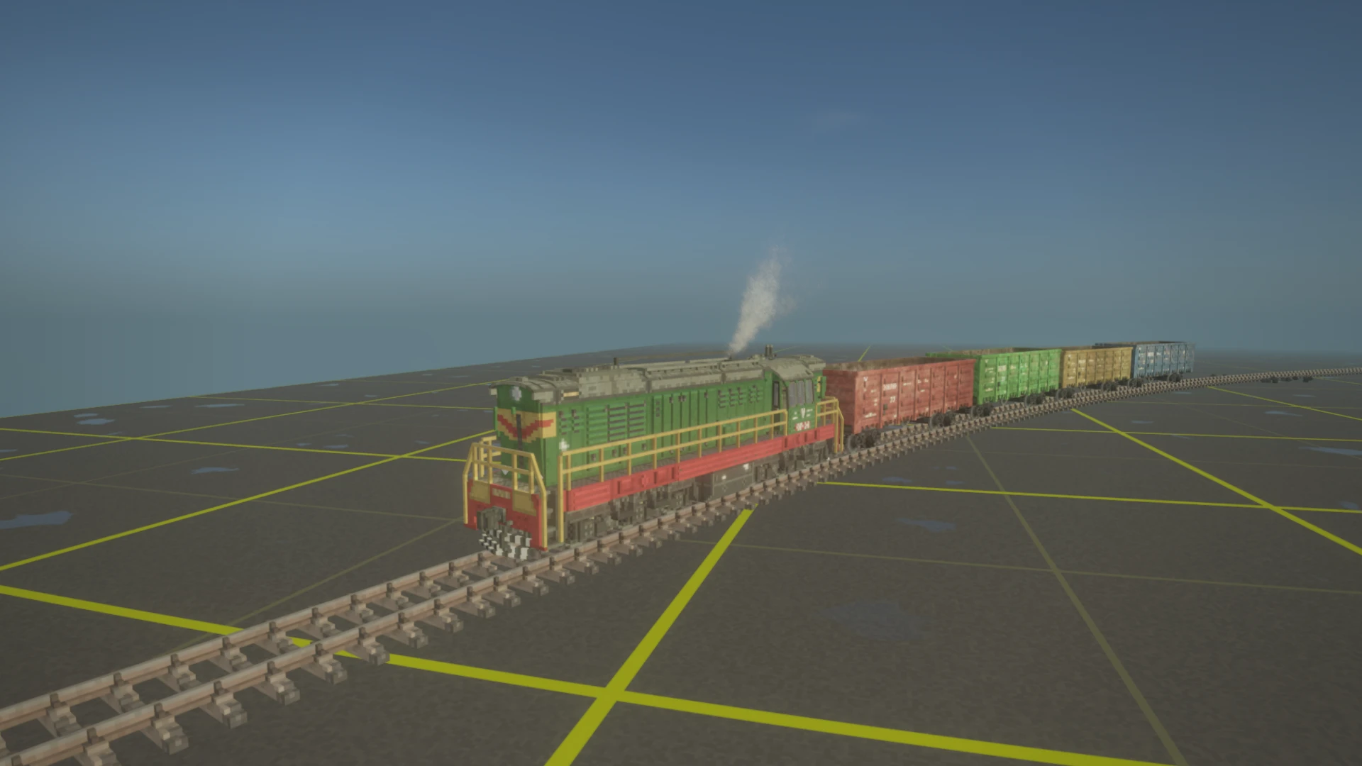 Teardown "Headcrab's Railway System - карта с рабочими поездами"