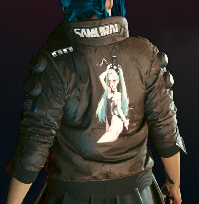 Cyberpunk 2077 "Ребекка на куртке Джонни"