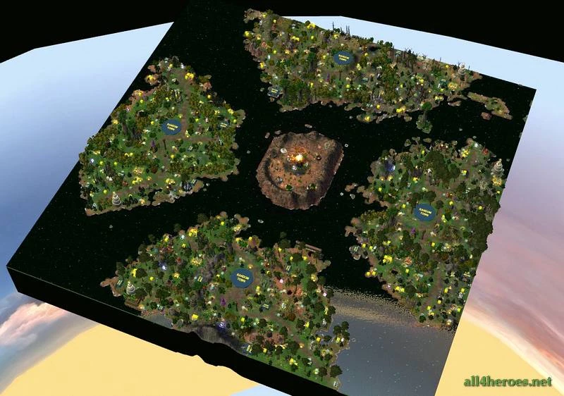 Heroes Of Might And Magic 5: Повелитель орды "Карта - Islesof Traders"