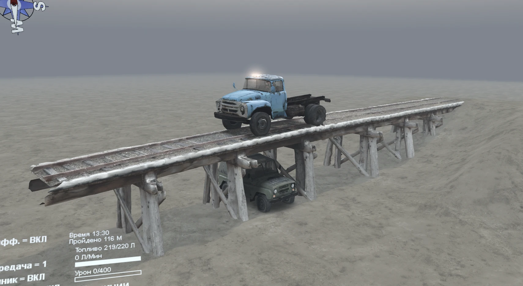 Spintires "Старый ЖД-мост" [03.03.16]