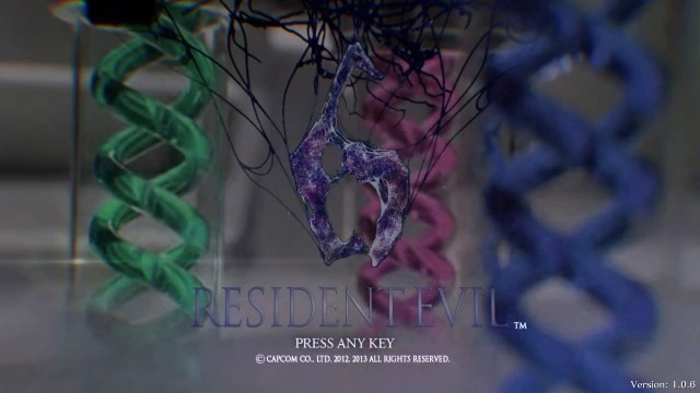 Title Screen for Resident Evil 6